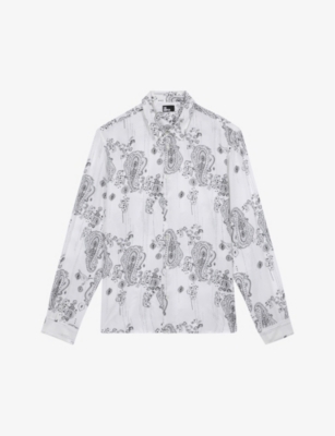 THE KOOPLES: Bandana-print straight-cut woven shirt