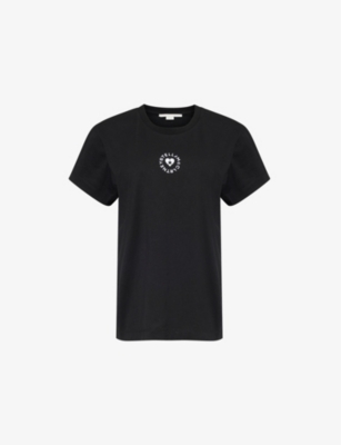STELLA MCCARTNEY: Heart boxy-fit cotton-jersey T-shirt