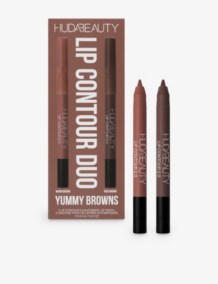 HUDA BEAUTY: Lip Contour Duo Yummy Browns gift set