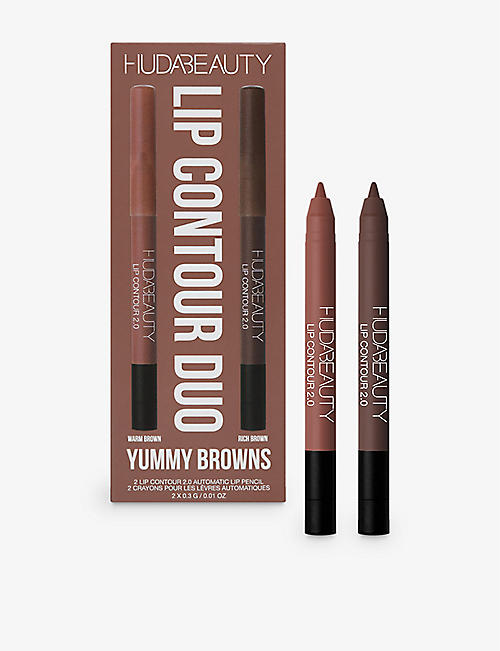 HUDA BEAUTY: Lip Contour Duo Yummy Browns gift set