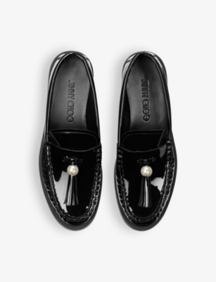 Jimmy Choo Addie Loafers In Black