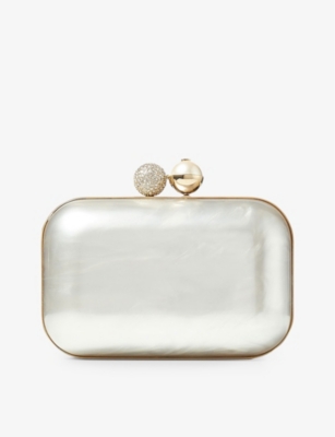 Jimmy Choo Womens Ivory Cloud Mother Of Pearl Clutch Bag