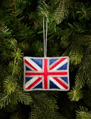 SELFRIDGES EDIT: London Union Jack Flag Christmas Decoration