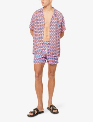 ARRELS BARCELONA: Olimpia printed swim shorts