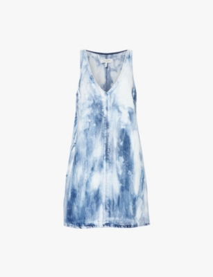 RAG & BONE - Naia tie-dye denim mini dress | Selfridges.com