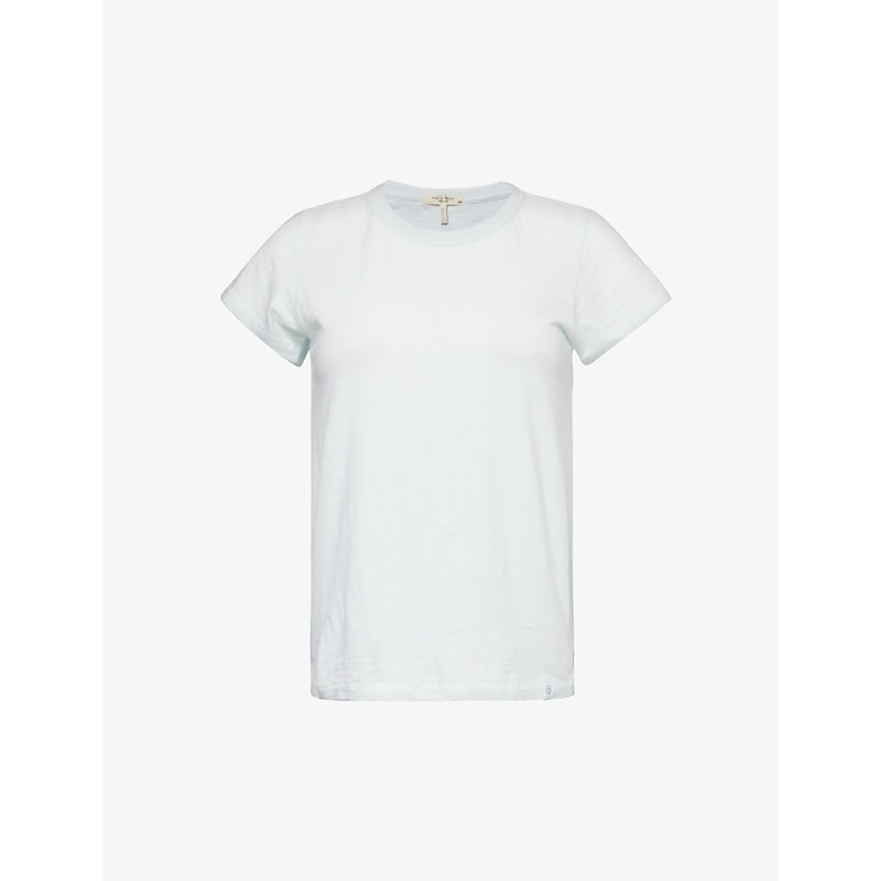Shop Rag & Bone Women's Iceblu The Slub Organic Cotton-jersey T-shirt