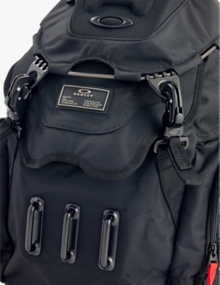 Oakley Mens Blackout Bathroom Sink Recycled-nylon Backpack In Blackout