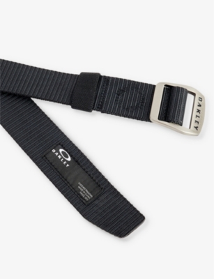 Shop Oakley Men's Blackout Coyote Branded-buckle Webbing Belt