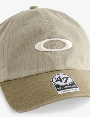 Shop Oakley Womens Boulder Green Remix Dad Brand-embroidered Cotton Baseball Cap