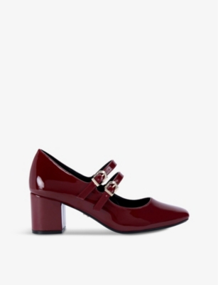 CARVELA: Harper mary-jane heeled patent-leather pumps