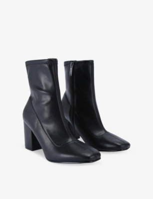 CARVELA: Strut heeled faux-leather ankle boots
