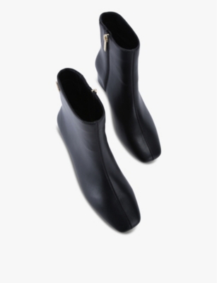 CARVELA: Rene logo-badge heeled leather ankle boots