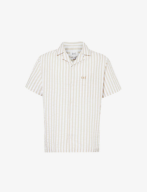 CHE: Marinero stripe-pattern boxy-fit cotton shirt