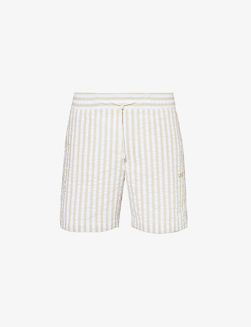 CHE: Marinero stripe-pattern cotton shorts