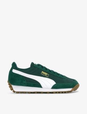 PUMA: Easy Rider Vintage panelled suede low-top trainers