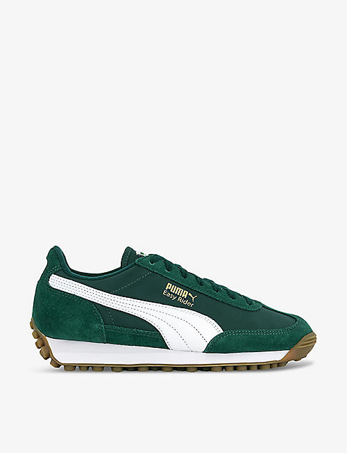 PUMA: Easy Rider Vintage panelled suede low-top trainers