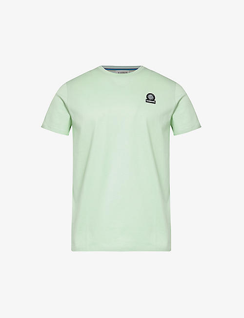 SANDBANKS: Brand-badge organic-cotton jersey T-shirt