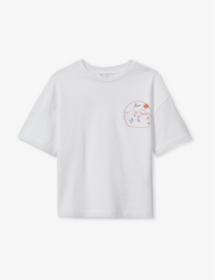 REISS: Monte motif cotton-jersey T-shirt 13-14 years