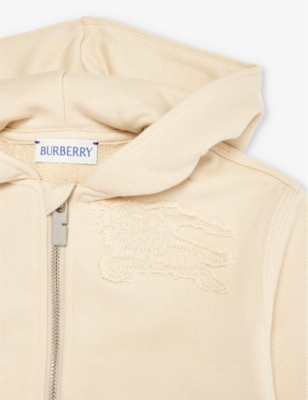 Shop Burberry Girls Pampas Kids Clyde Logo-embroidered Cotton-jersey Hoody 6 Months-2 Years
