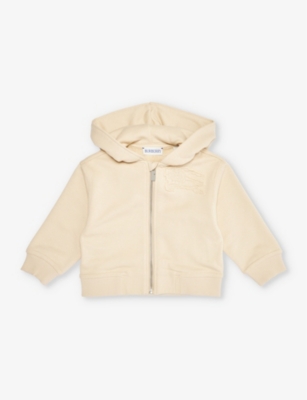 Shop Burberry Girls Pampas Kids Clyde Logo-embroidered Cotton-jersey Hoody 6 Months-2 Years