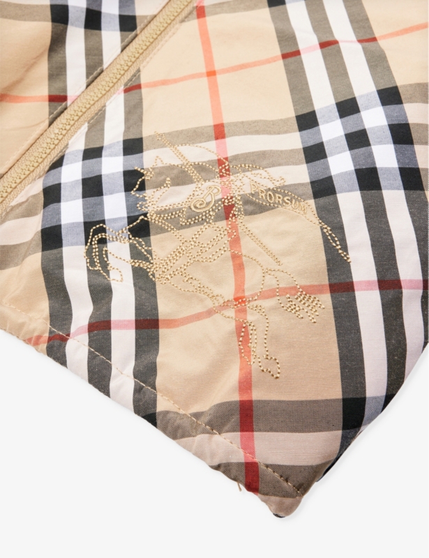 Rufus check-print cotton jacket 12 months-2 years
