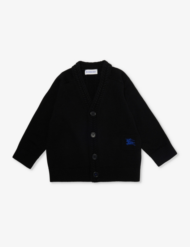 Graham brand-appliqué wool knitted cardigan 6-24 months