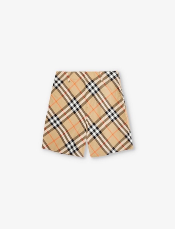 Oscar check-print cotton shorts 3- 14 years