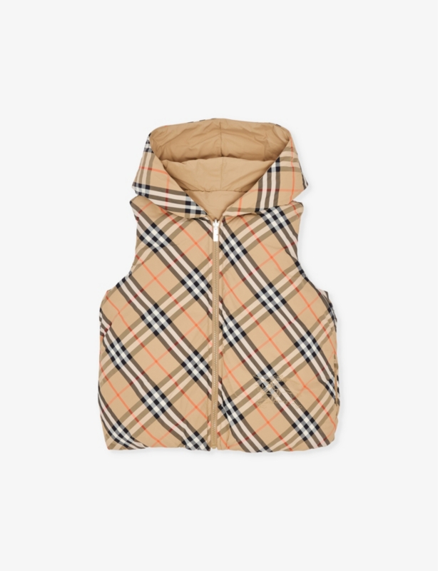 Axel check-print hooded 4-14 years