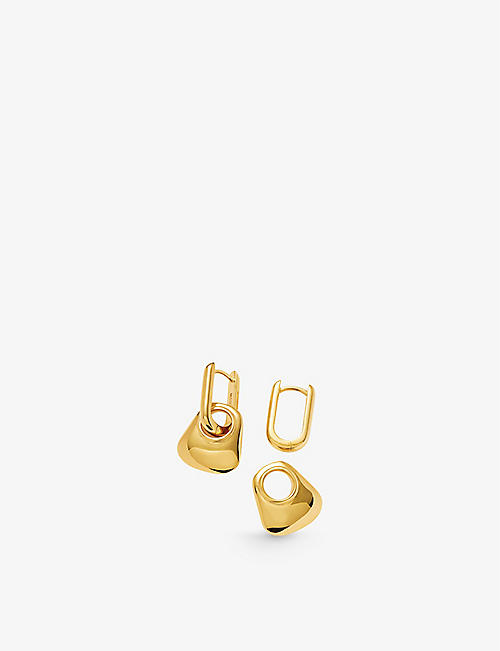 MISSOMA: Hera Mini 18ct recycled yellow gold-plated vermeil recycled sterling-silver hoop earrings