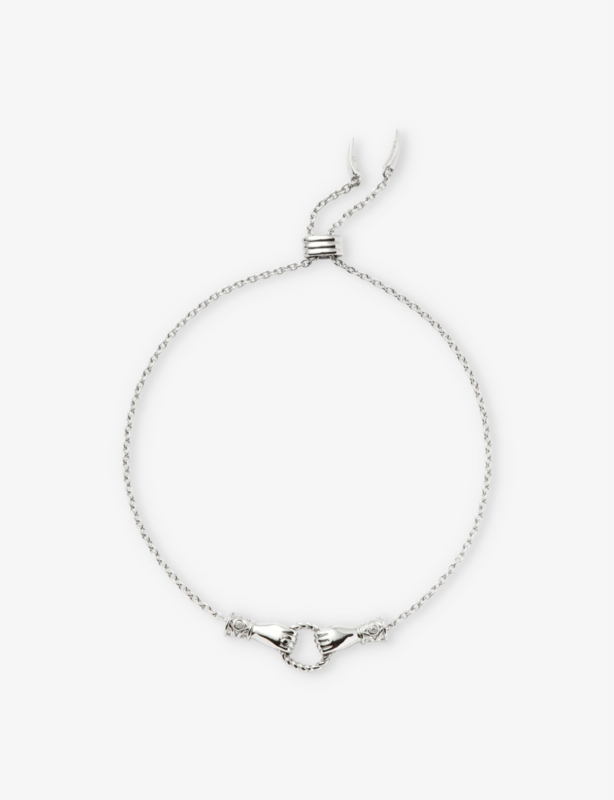 Missoma x Harris Reed  Good Hands silver-plated brass and cubic zirconia bracelet