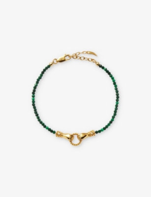 Shop Missoma X Harris Reed Good Hands 18ct Recycled Yellow Gold-plated Brass, Cubic Zirconia And