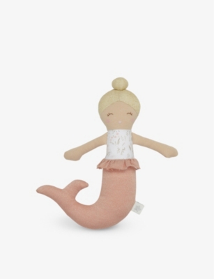 THE LITTLE WHITE COMPANY: Mia Mermaid Doll soft toy 22cm