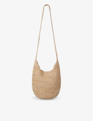 The White Company Womens Tural Simple Raffia Cross-body Bag In Brown