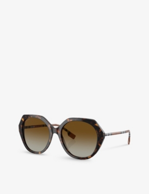 BURBERRY: BE4375 Vanessa round-frame acetate sunglasses