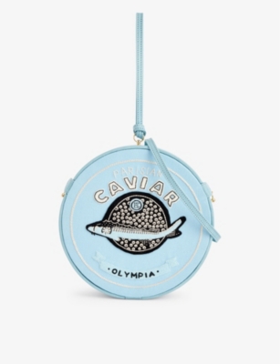 Shop Olympia Le-tan Women's Mer Bio Caviar Leather-blend Clutch Bag