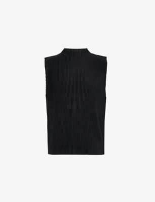 HOMME PLISSE ISSEY MIYAKE: May sleeveless knitted top