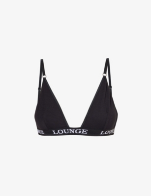 LOUNGE UNDERWEAR: Bamboo branded stretch-jersey bra