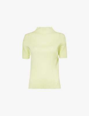 PLEATS PLEASE ISSEY MIYAKE: May slim-fit knitted top