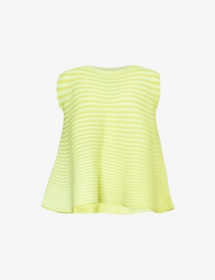 PLEATS PLEASE ISSEY MIYAKE: Bounce relaxed-fit knitted top