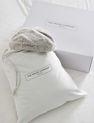 THE WHITE COMPANY: Super Soft Faux-Fur Heated Blanket 160cm x 130cm