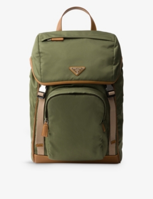 PRADA: Re-Nylon recycled-nylon and leather backpack