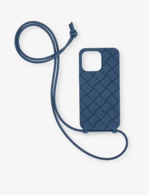 BOTTEGA VENETA: Intrecciato rubber iPhone 15 Pro Max case