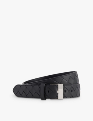 BOTTEGA VENETA: Double-weave branded leather belt