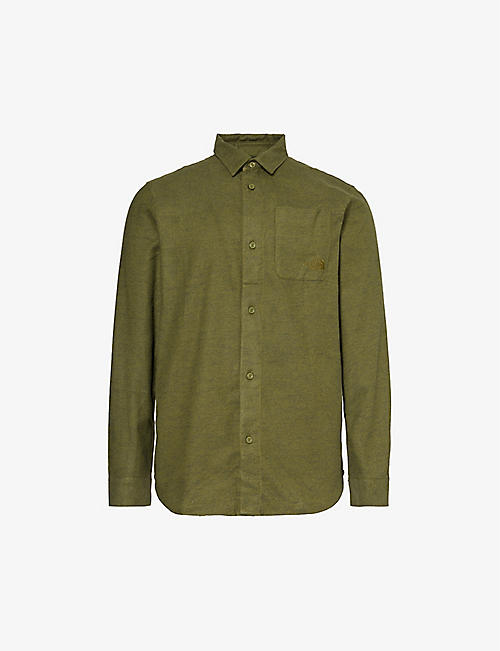 THE NORTH FACE: Patch-pocket brushed-texture cotton shirt