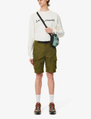 Shop The North Face Nse Adjustable-belt Shell Cargo Shorts In Forest Olive