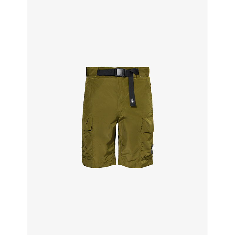 The North Face Mens Forest Olive Nse Adjustable-belt Shell Cargo Shorts