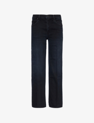 MOTHER: Rambler zip-ankle straight-leg mid-rise stretch-denim jeans