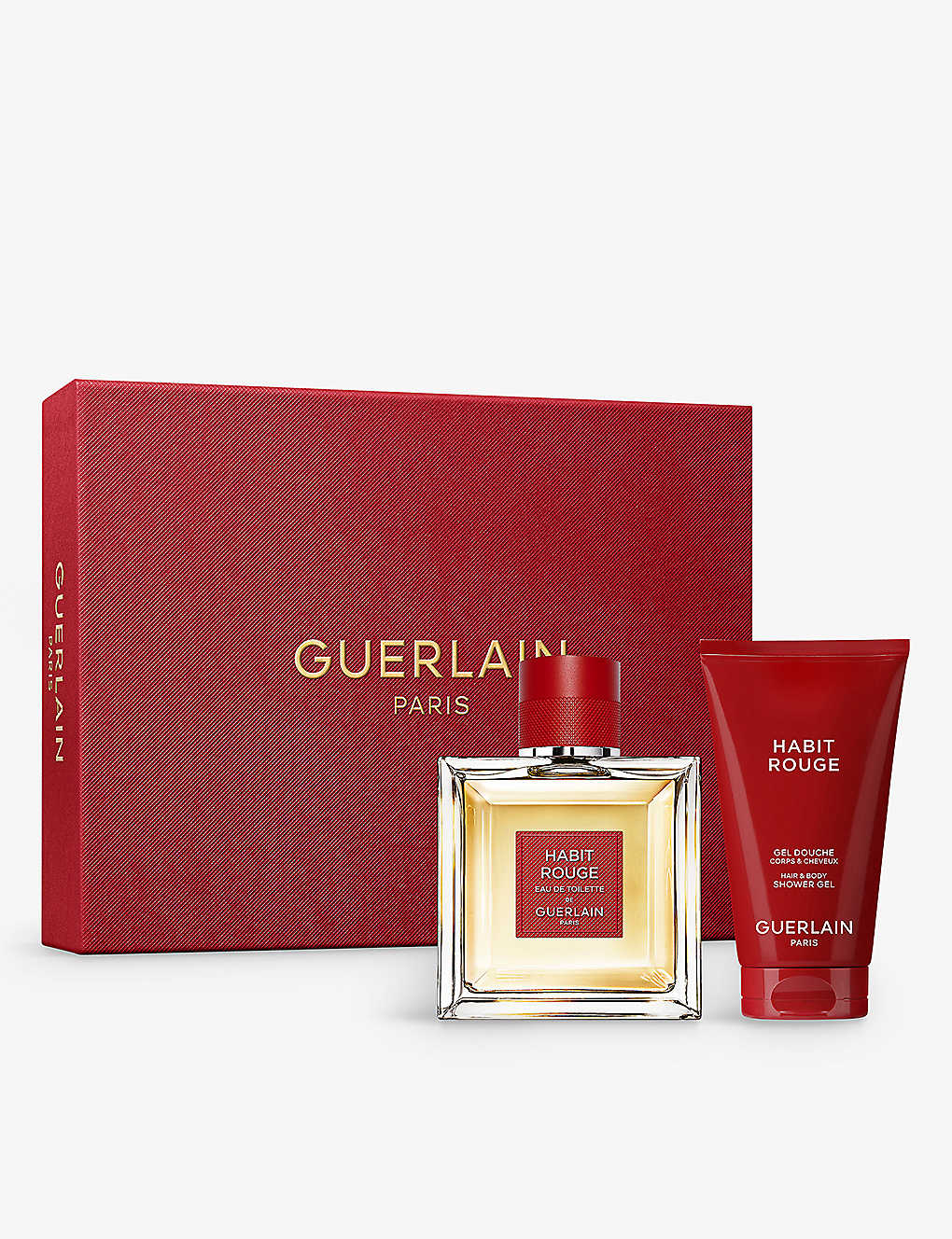 Guerlain Habit Rouge Eau De Parfum Gift Set In White