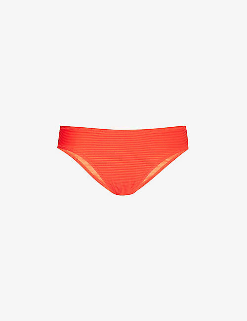 HEIDI KLEIN: Vicenza textured low-rise recycled polyamide-blend bikini bottoms