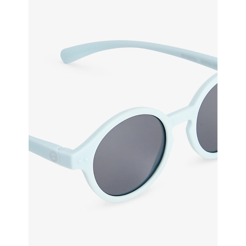 Shop Izipizi Boys Sweet Blue Kids #d Kids' Round-frame Semi-transparent Acetate Sunglasses